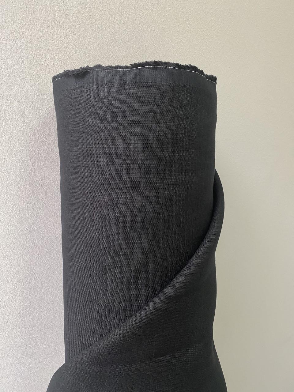 Ткань скатертная LINEN PLUS 100% лен 143 см 147/948 Черный - фото 7