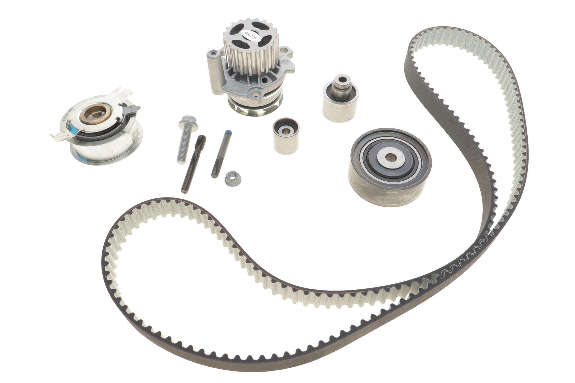 Комплект ГРМ с помпой VW Crafter/Caddy/Passat/Golf/Audi/Skoda/Seat 1.2-1.6-2.0TDI 09-160х25PA1089 (KP1089-1 GRAF)