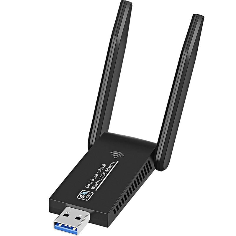 Сетевой адаптеры двухдиапазонный Wi-Fi U&P 6B17 AC1300 2,4/5GHz Black (HG-6B17-BK)