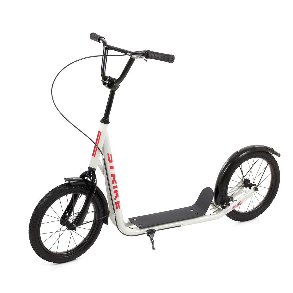 Самокат для взрослых SR 2-045-2-W 2 колеса 16" 35х12 см ручной тормоз Белый