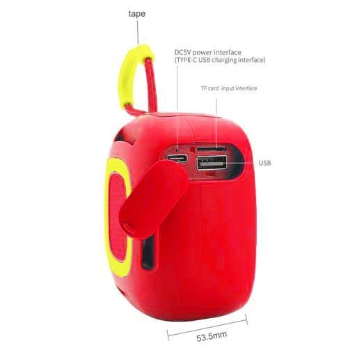 Колонка портативная Bluetooth Tg659 Red (2074010179) - фото 4