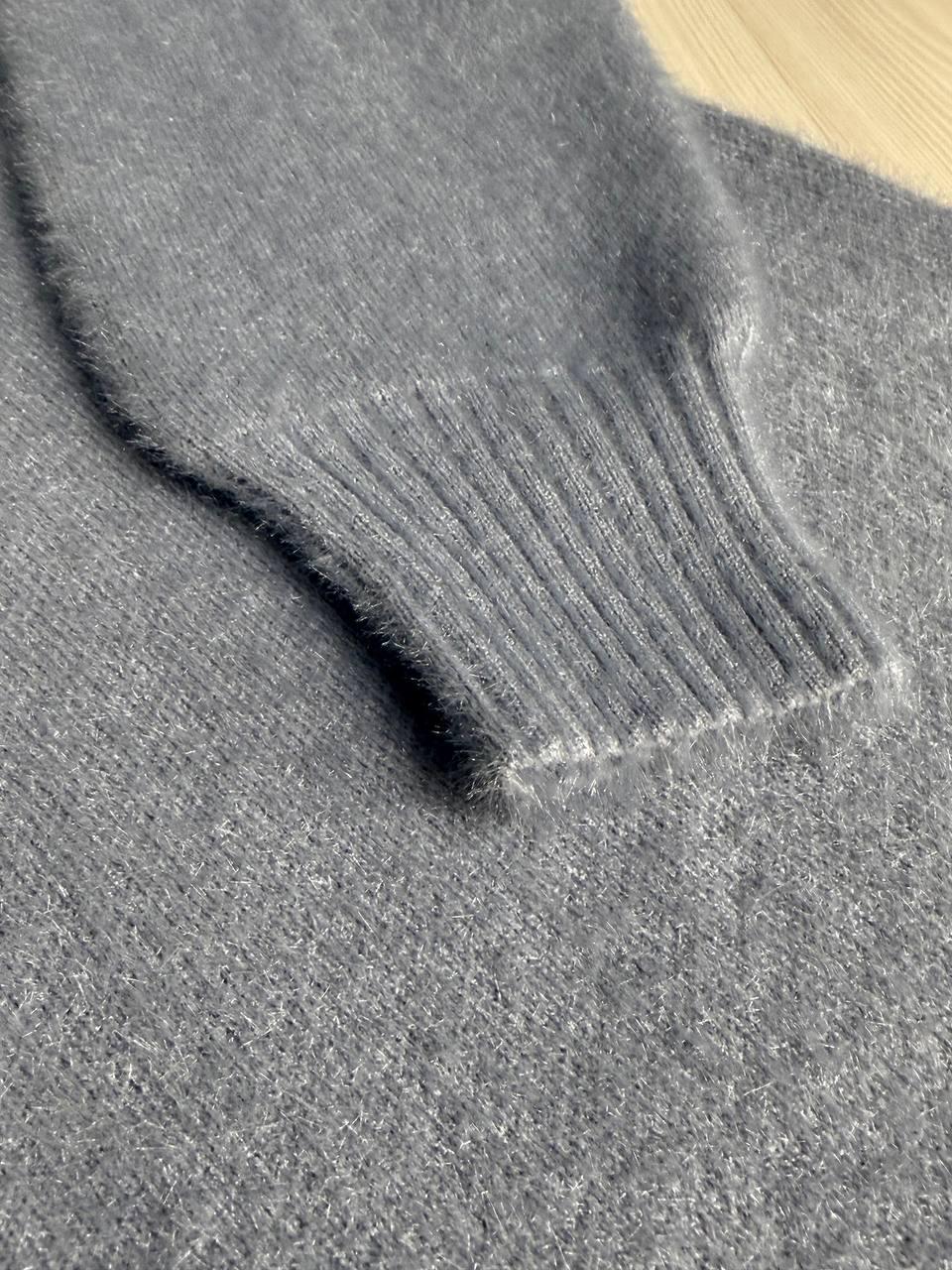 Светр жіночий Fancy Matinee 5977 ангора базовий OS Сірий (5036) - фото 9 Светр жіночий Fancy Matinee 5977 ангора базовий OS Сірий (5036) - фото 9