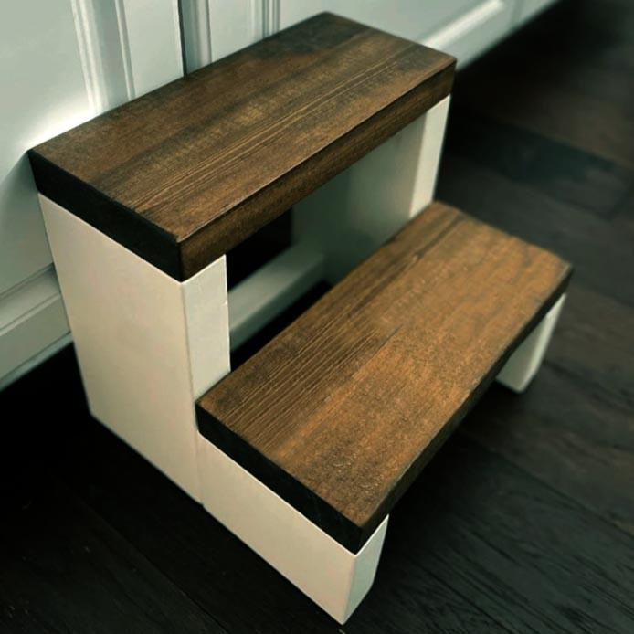 Скамейка-ступенька из дерева Маунтин Зефир/Капучино (ССТ-00232009)