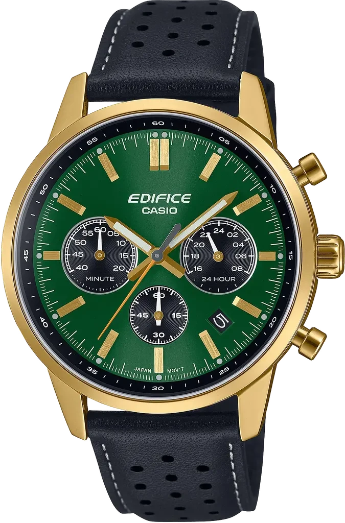 Наручные часы мужские Casio Edifice EFR-575CL-3AEF со стальным корпусом/водозащитой 100 м Зеленый (3100234193)