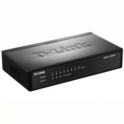 Коммутатор D-Link DES-1008P/C1A Black (2128883165)