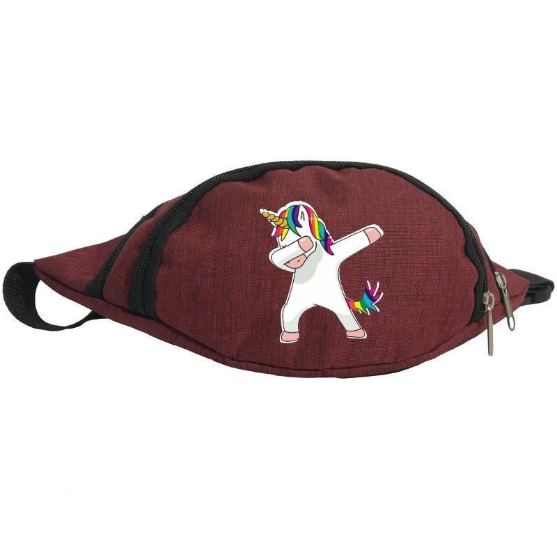 Поясная сумка-бананка Cappuchino toys Unicorn EDN 002 Красный (1369989276)