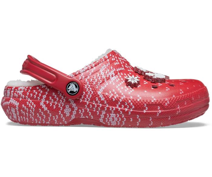 Сабо Crocs Classic Lined Holiday Charm р. W7/EUR 37-38 Red/White (10856453) - фото 2