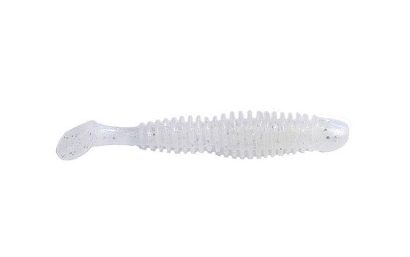 Силіконовий віброхвіст Reins Bubbring Shad  №318 їстівний 3" 8 шт. Clear/Pearl/Silver  (6197)