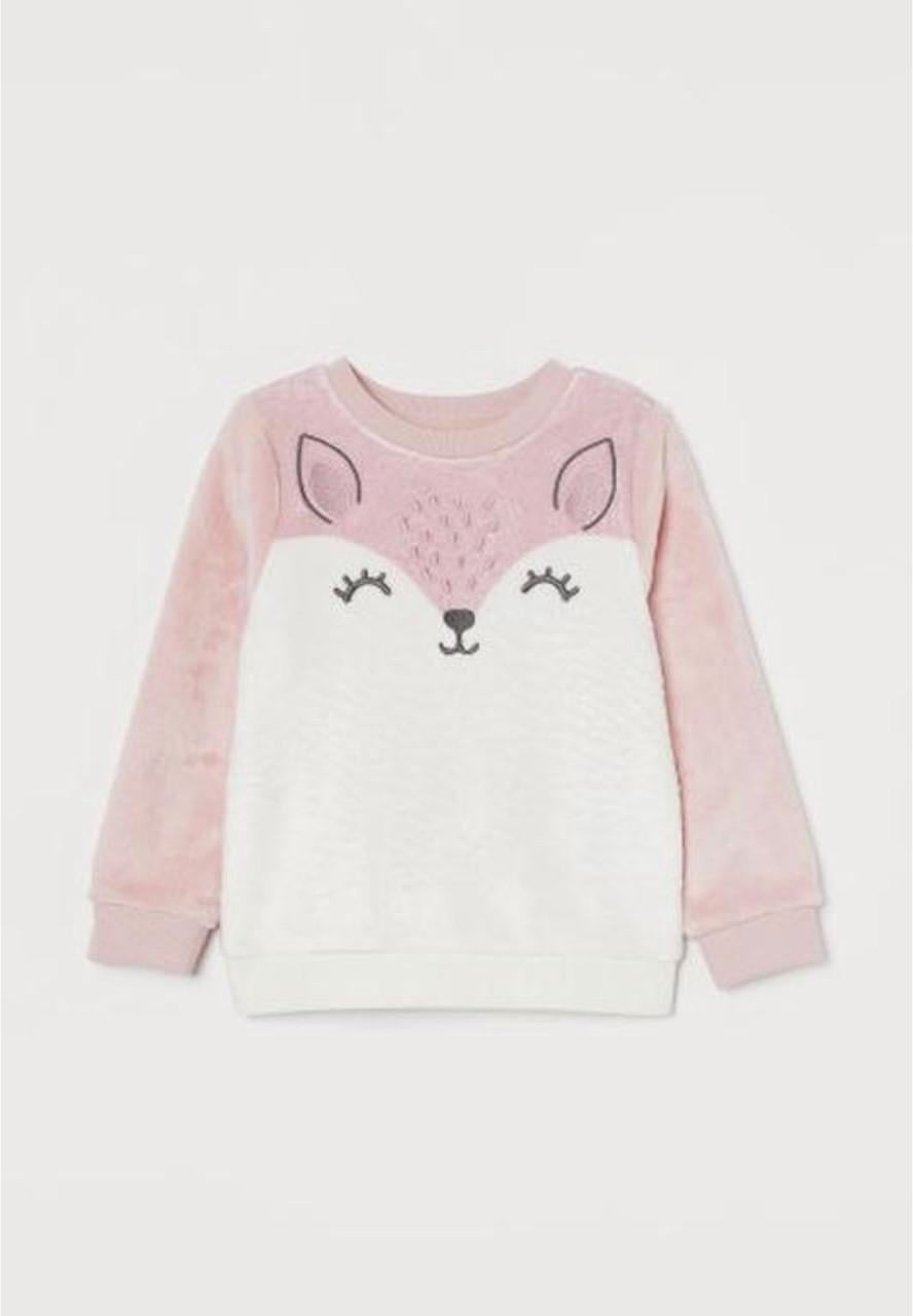 Свитшот плюшевый для девочки H&M 6-8 лет