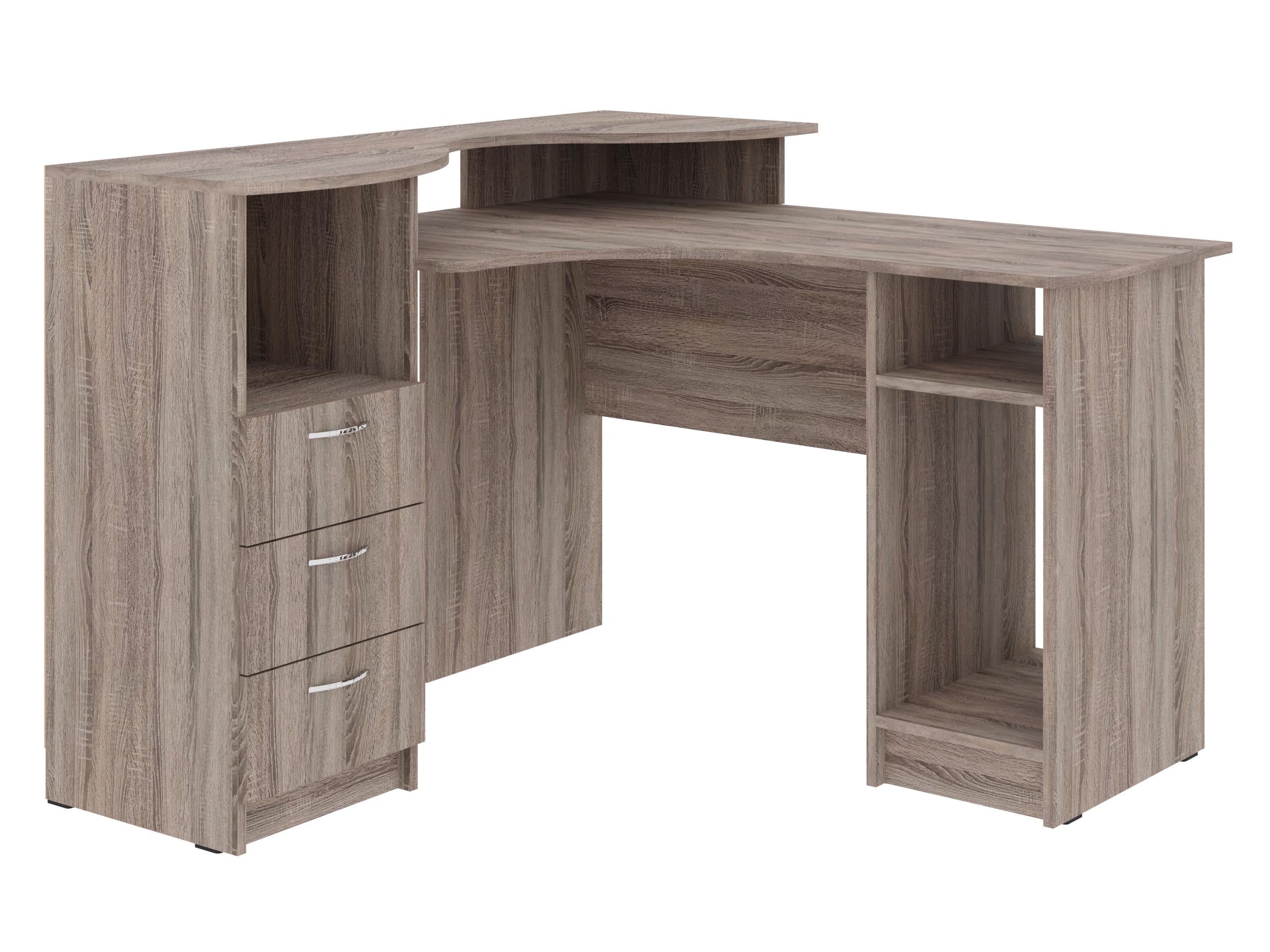 Письмовий стіл PEHOTIN Атрікс 123х120х75/89 см Трюфель (PN-101255)
