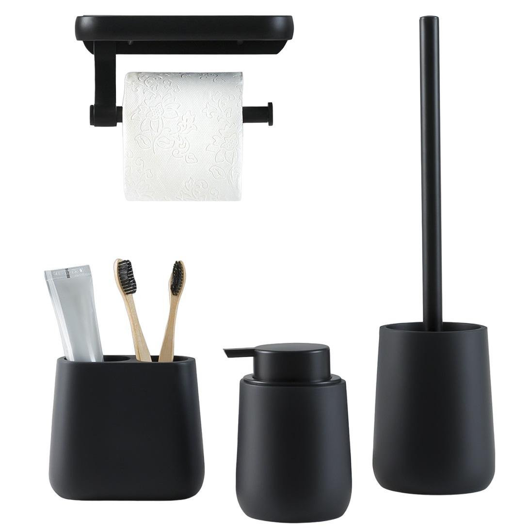 Набір аксесуарів для ванної MVM №17 Richmond MVM-MH-17 BLACK Чорний (212013)