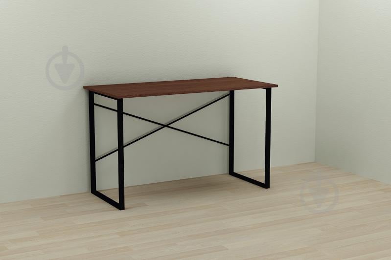 Компьютерный стол Ferrum-decor Дейв 75x120x60 черный ДСП Венге 16мм