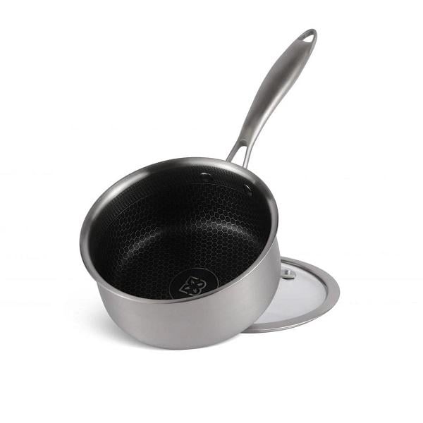 Ківш-сотейник Edenberg EB-17002 з нержавіючої сталі з антипригарним покриттям тефлоновим 2,3 л 18x9 см (15463125) - фото 2 Ківш-сотейник Edenberg EB-17002 з нержавіючої сталі з антипригарним покриттям тефлоновим 2,3 л 18x9 см (15463125) - фото 2