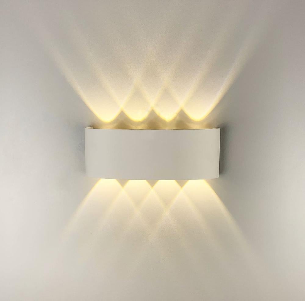 Світильник фасадний на 8 лінз 3000K Білий (9606-8 WT) - фото 1 Світильник фасадний на 8 лінз 3000K Білий (9606-8 WT) - фото 1