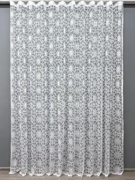 Тюль з жакарду 2,8 м Білий (1605т)