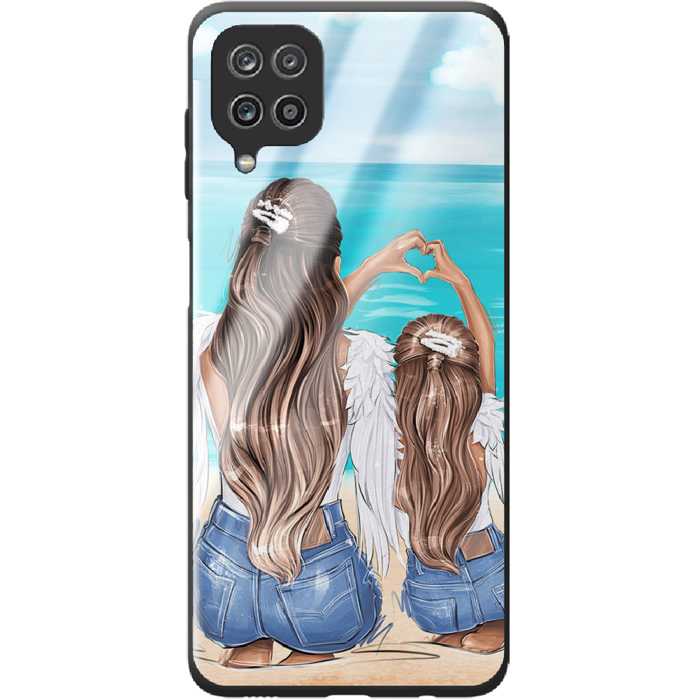 Чохол BoxFace Samsung M325F Galaxy M32 Family Vacation Чорний силікон зі склом (42962-up2380-44203)