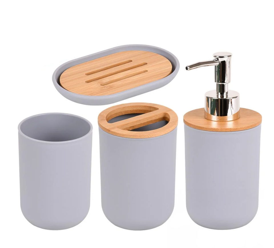 Набор для ванной 4 пр. 25х22х7 см (R34120-S) Набор для ванной 4 пр. 25х22х7 см (R34120-S)