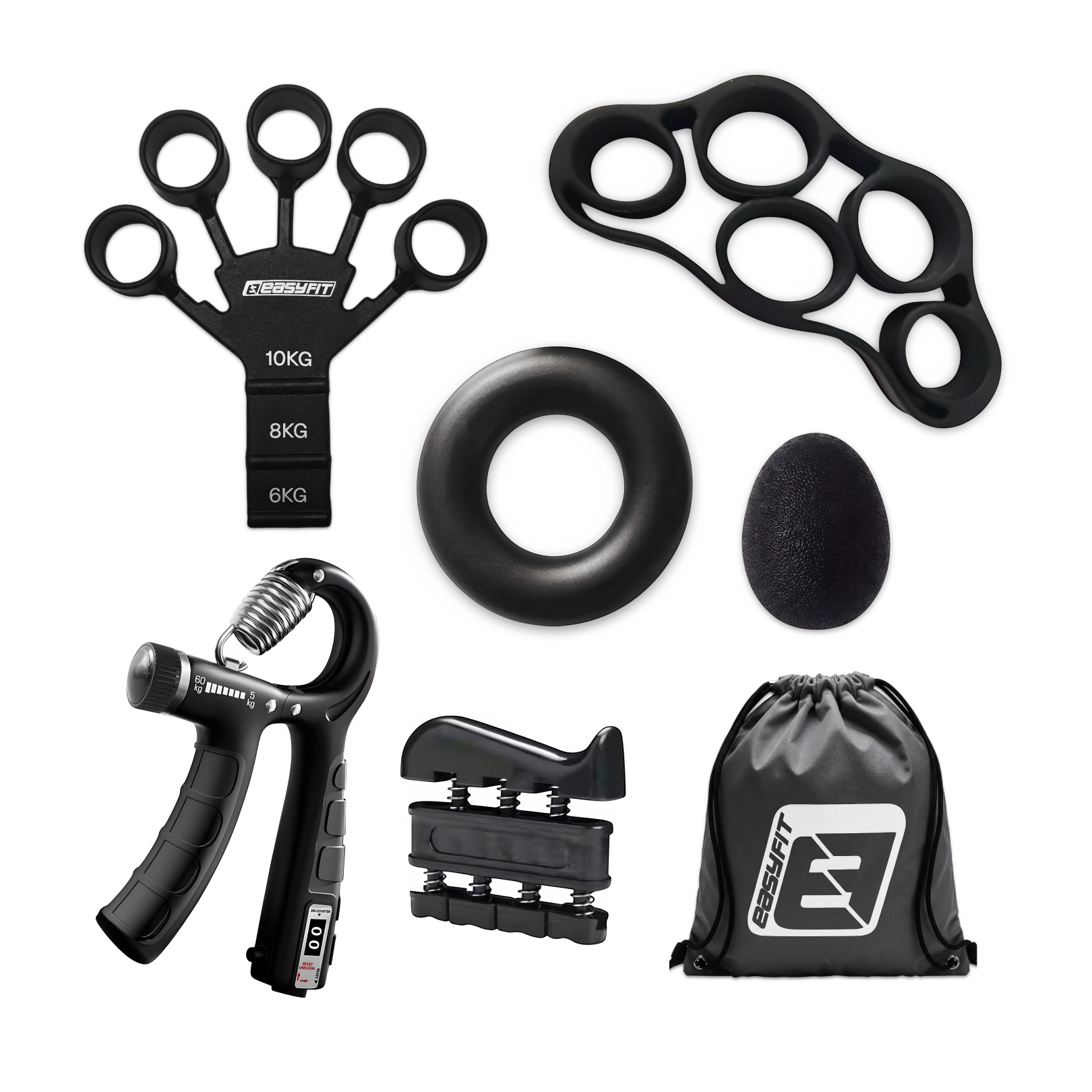 Набор кистевых эспандеров EasyFit GripKit 6в1 (35575206)