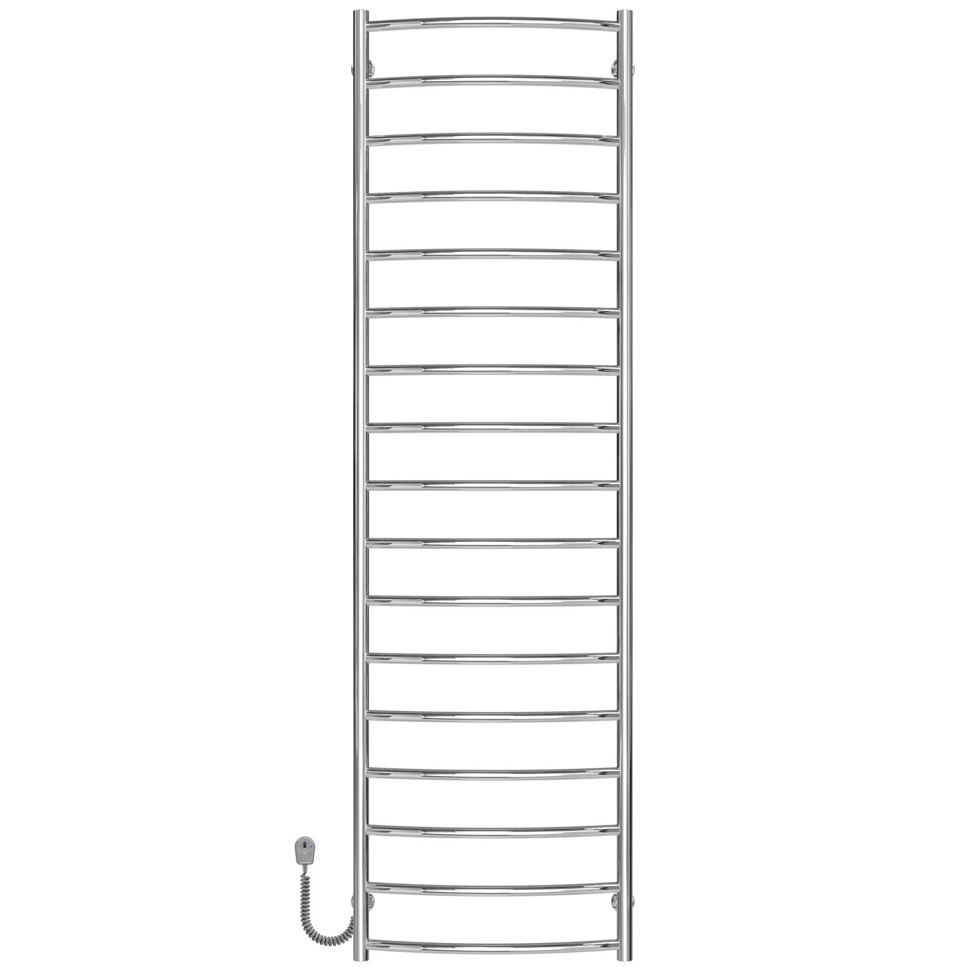 Полотенцесушитель электрический Deffi Классик П17 EF16 левое подключение нержавеющая сталь 500x1800 мм Хром (C.DK.180.50.17.ECL5)