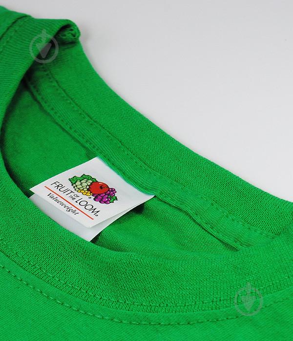 Футболка Fruit of the Loom ValueWeight S Ярко-Зеленый (061036047S) - фото 5