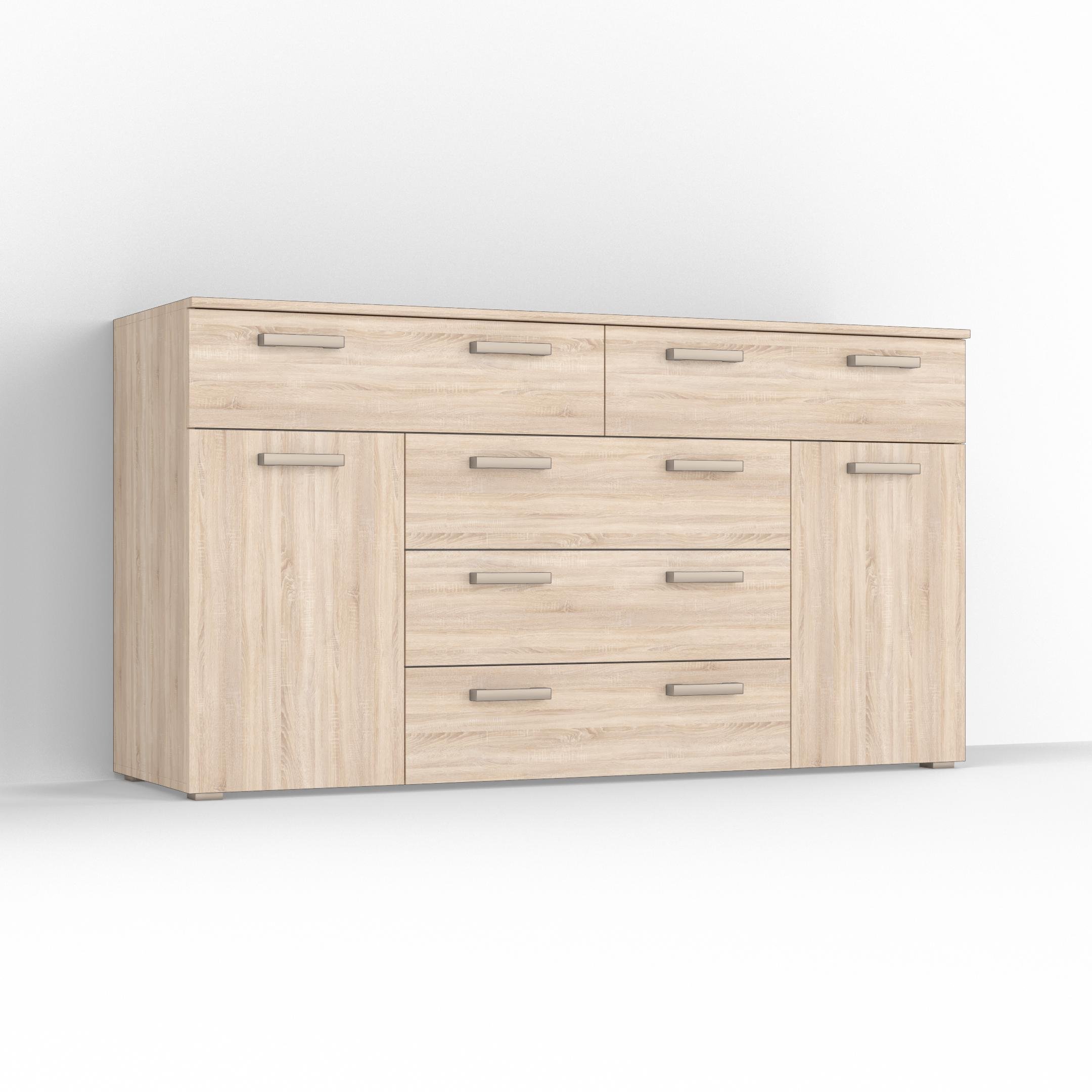 Комод Idea ТКБ-377.2 на 5 шухляд з дверима Дуб сонома (26718349) Комод Idea ТКБ-377.2 на 5 шухляд з дверима Дуб сонома (26718349)