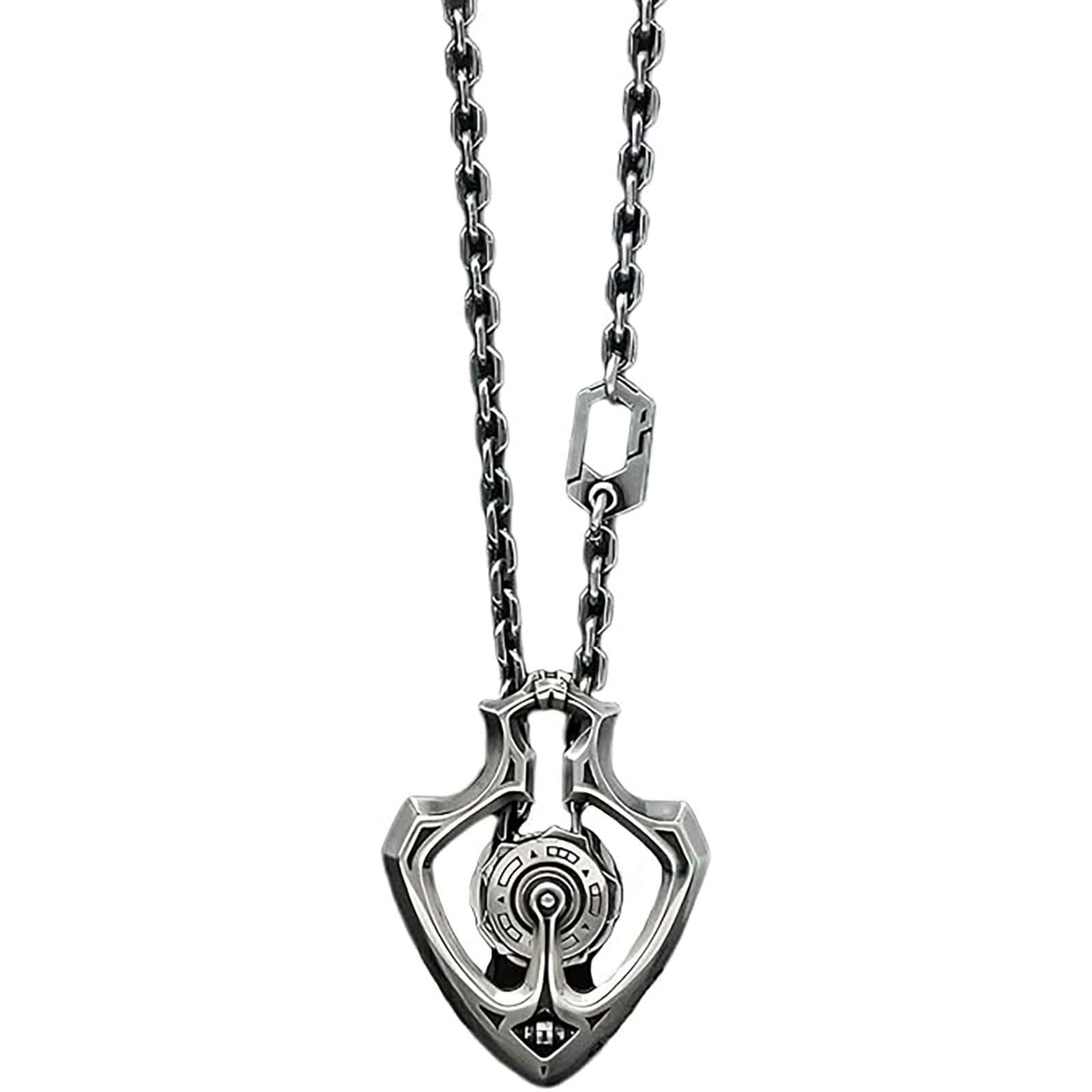 Подвеска RotatableNecklace с вращающимся механизмом Серебристая (2405)