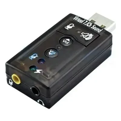 Звукова карта Sound card USB адаптер аудіо 3D - фото 3