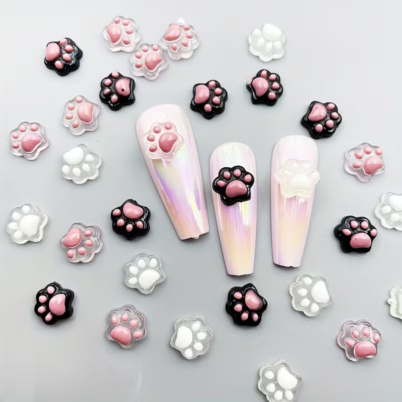 Шармы для ногтей Лапки 30 шт. 8х10 мм (0116562)