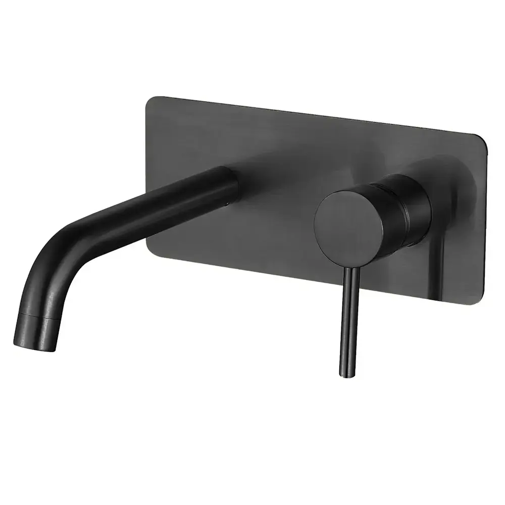 Смеситель для раковины VBI Milano Long 2 однорычажный Черный матовый (VBI-050112BL) Смеситель для раковины VBI Milano Long 2 однорычажный Черный матовый (VBI-050112BL)