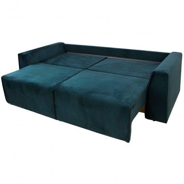 Диван раскладной ортопедический Шик Галичина Интро дерево/текстиль Темно-зеленый