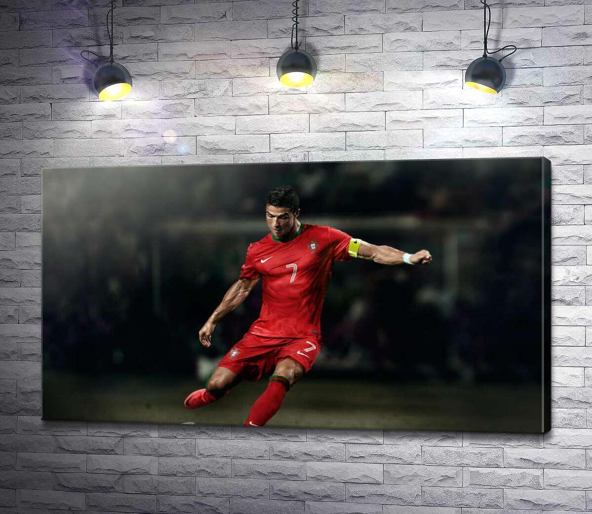 Картина ArtPoster Капитан португальской сборной – Криштиану Роналду (Cristiano Ronaldo) 100x56 см Модуль №1 (003257) Картина ArtPoster Капитан португальской сборной – Криштиану Роналду (Cristiano Ronaldo) 100x56 см Модуль №1 (003257)