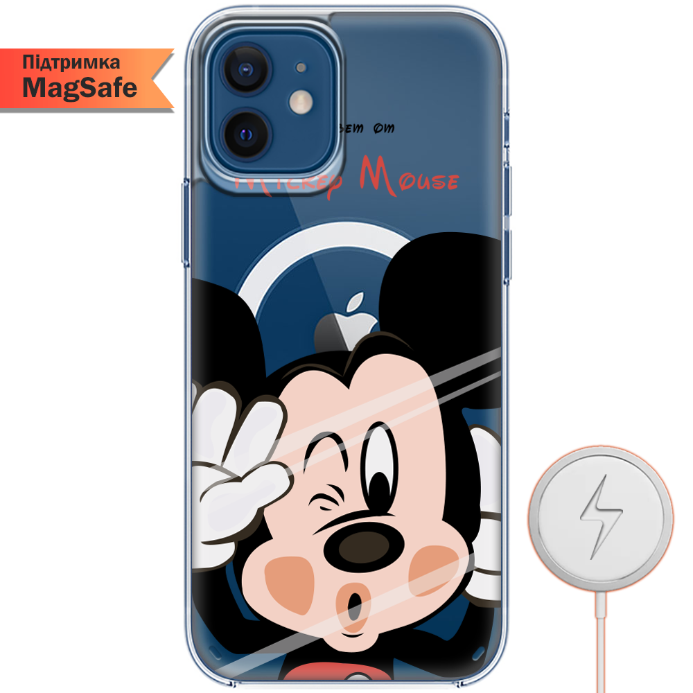 Чохол Boxface iPhone 12 Mister M Прозорий силікон з підтримкою MageSafe (41161-cc58-41497)