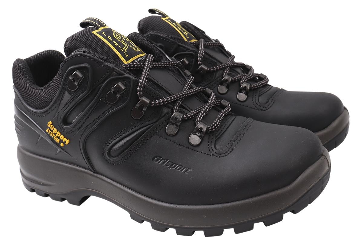 Ботинки спорт мужские Gri Sport из кожи на платформе на шнуровке р. 41 Черный (78-20DTS)