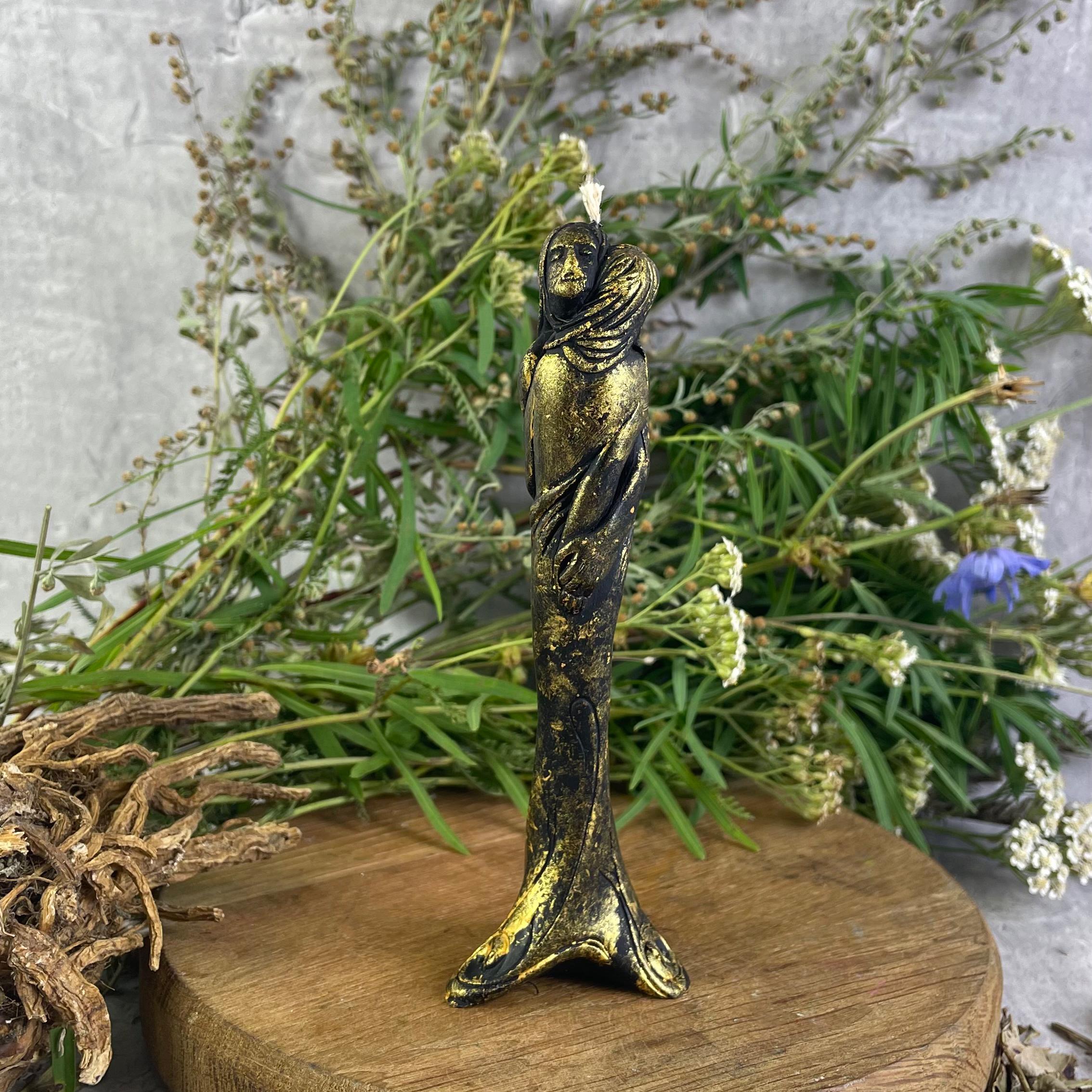 Свеча восковая Стелла любви Золотой (754)