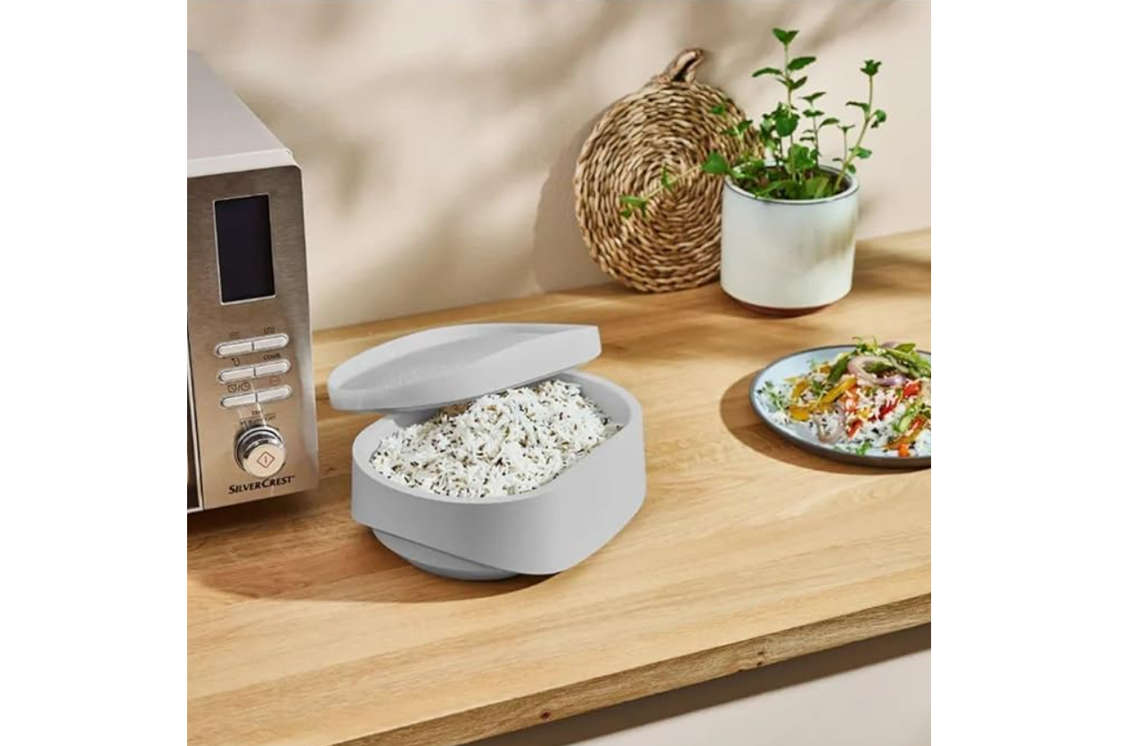 Рисоварка для мікрохвильовки SPICE & SOUL BPA-free 2-2,5 л Сірий (500222)