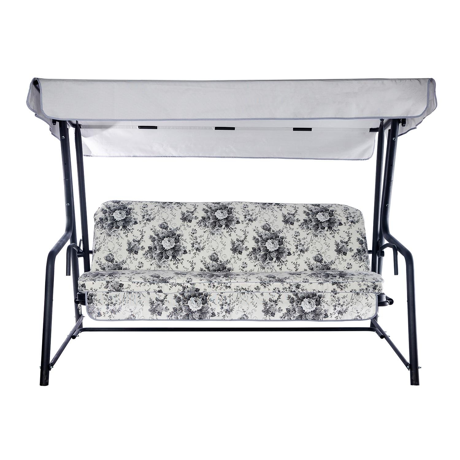 Качели садовые Ost-Fran SANTA-FE Букет пион лонета Андреа/тексилк Светло-серый (2649)