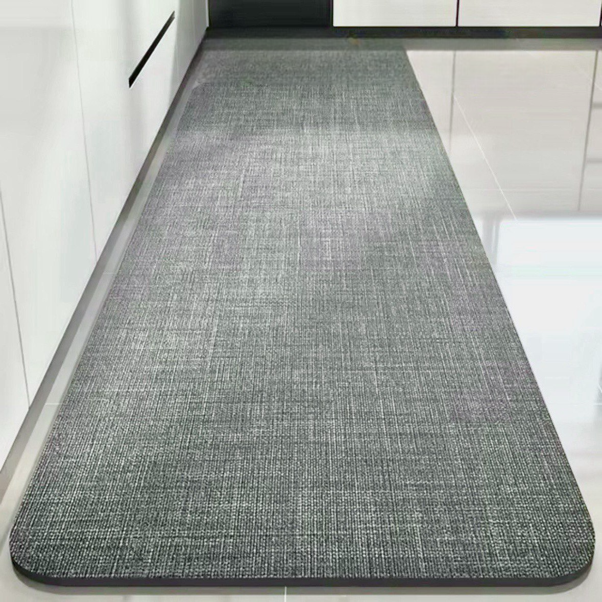 Коврик диатомитовый для кухни/ванной Bawowna 160х50 см Серый (KDkitchenBAWOWNAgray160)