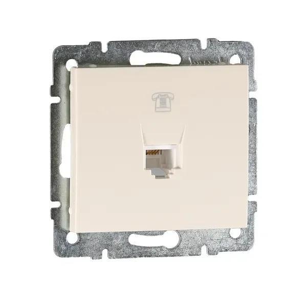 Розетка TF евро Rain Кремовый (703-0388-137)