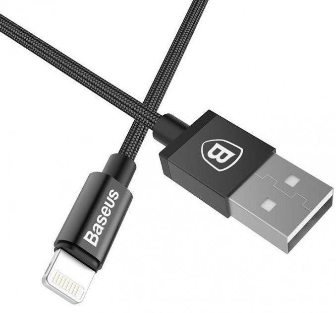 Кабель Baseus CALYW-A01 Yiven Cable USB to Lightning 2A 1,8 м Black - фото 1 Кабель Baseus CALYW-A01 Yiven Cable USB to Lightning 2A 1,8 м Black - фото 1