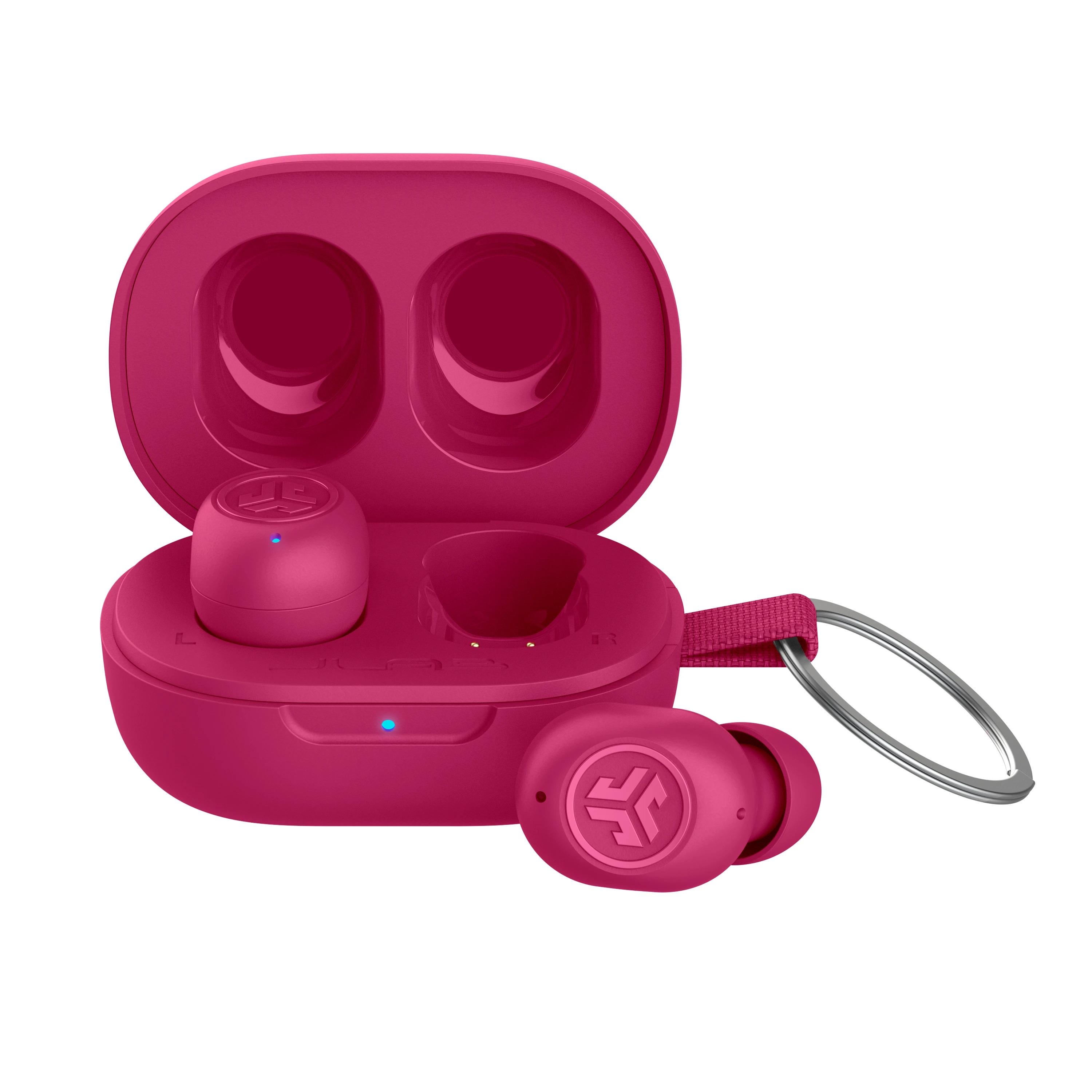 Наушники беспроводные JLab JBuds Mini Bluetooth 5.3 TWS Pink (IEUEBJBMINIRPNK124) - фото 7