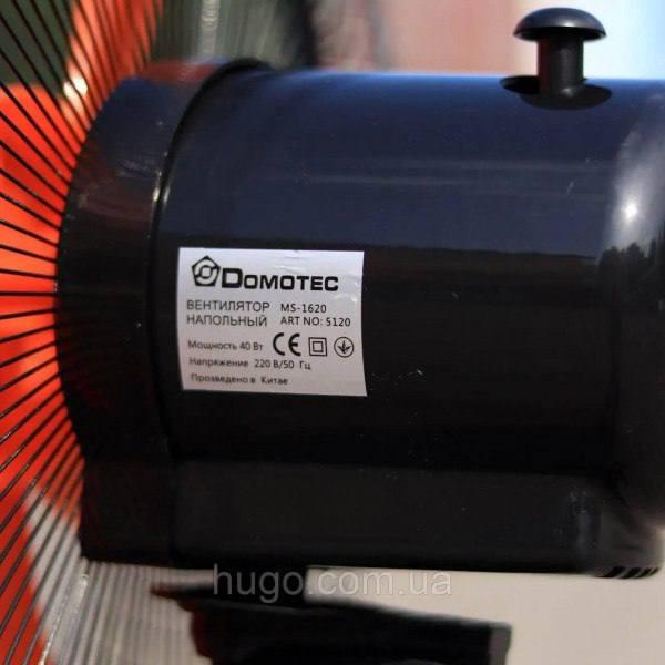 Вентилятор підлоговий Domotek MS-1620 40 Вт Чорний/Помаранчевий (CLS55) - фото 9