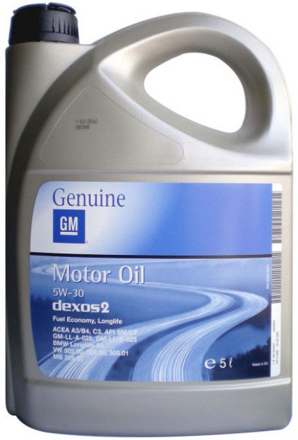 ᐉ Масло моторное GM Motor Oil 5W-30 Dexos2 5 л (496)