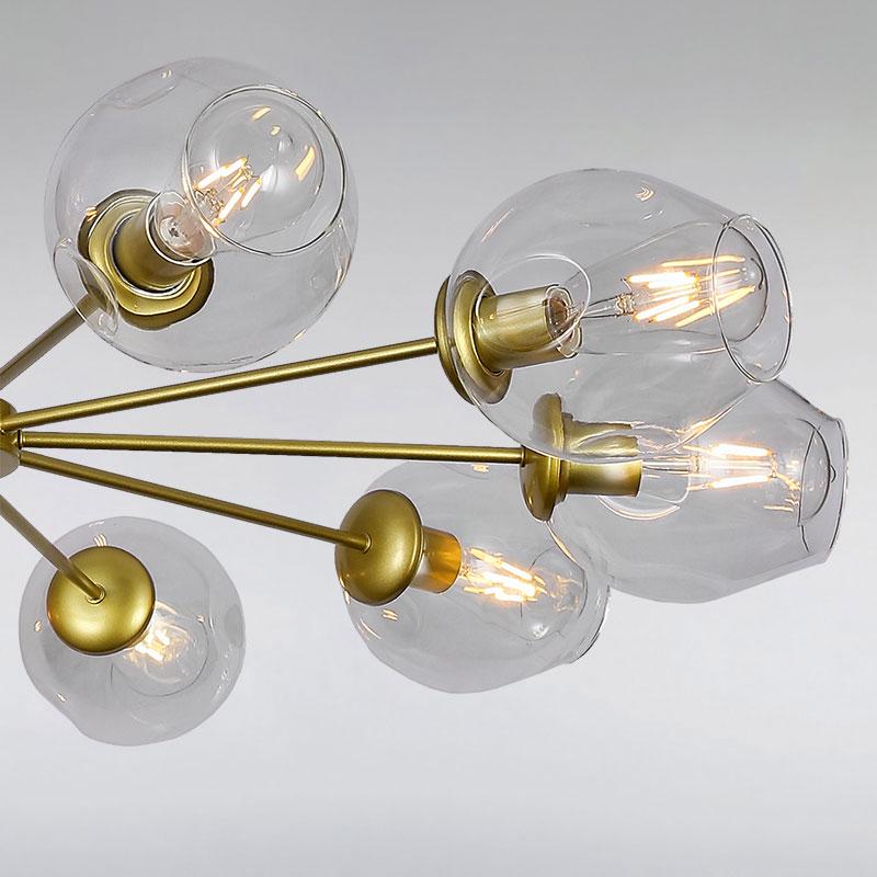 Люстра-молекула підвісна Light House LS-15179-10 Золото (8795) - фото 2 Люстра-молекула підвісна Light House LS-15179-10 Золото (8795) - фото 2