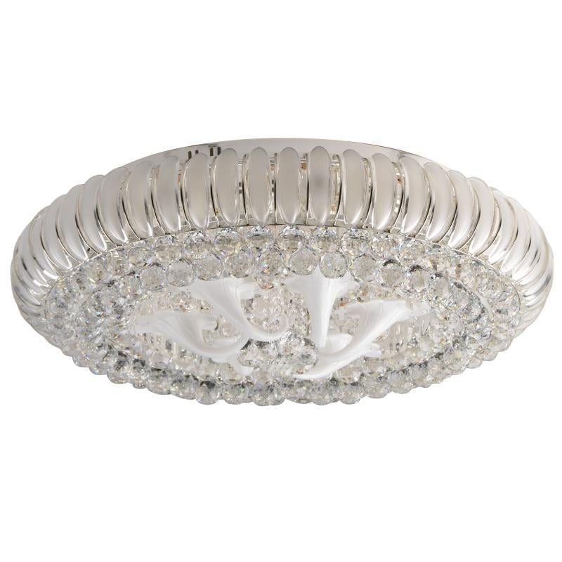 Люстра потолочная торт с подсветкой Brille BCL-390S/12xE14/21 LED большая