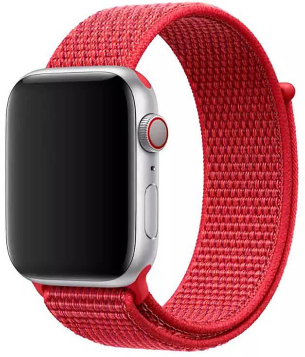 Тканинний ремінець Nylon Sport Band for Apple Watch 45/44/42mm, Red