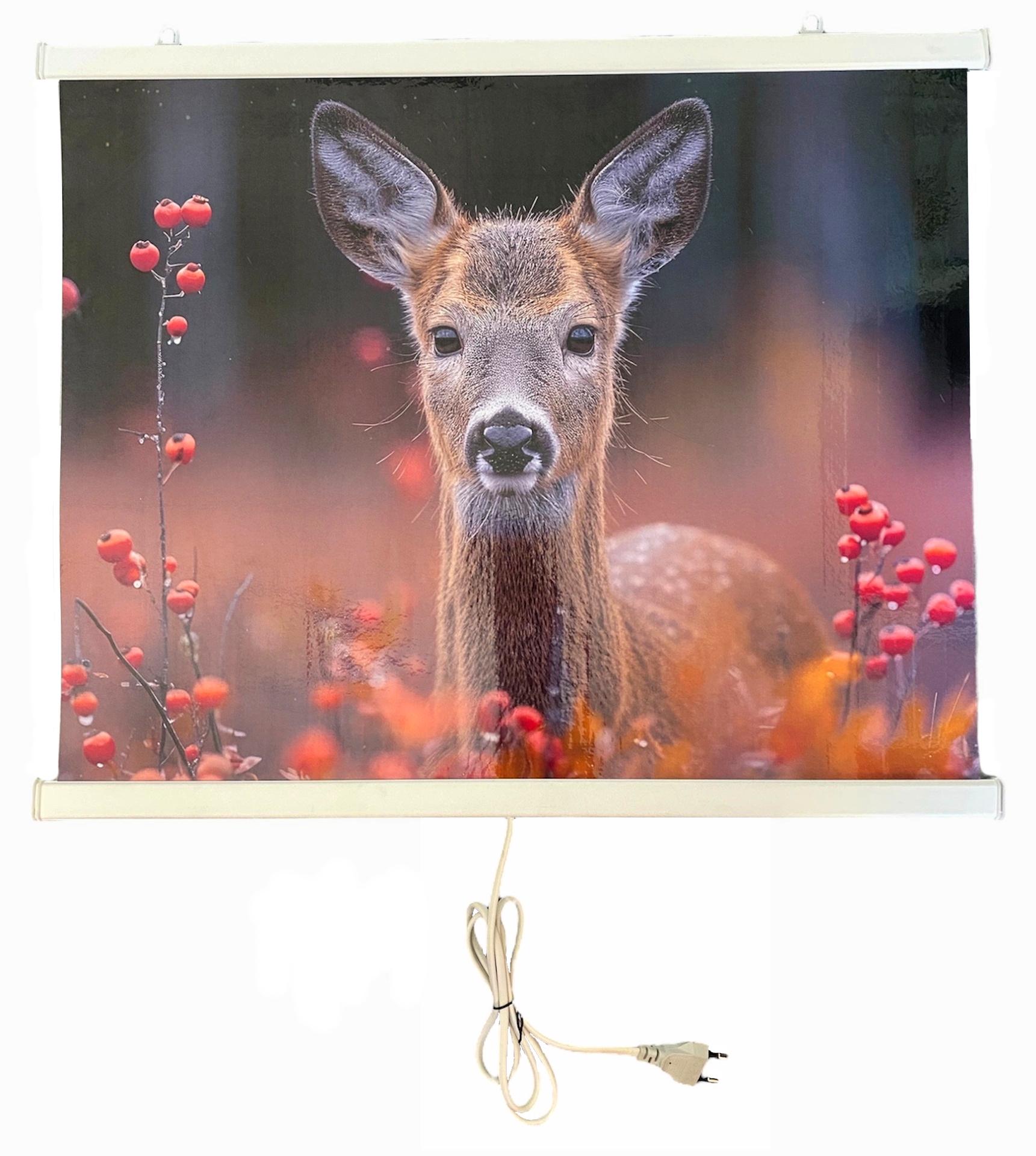 Обогреватель настенный подвесной Олень 63х52 см - фото 1 Обогреватель настенный подвесной Олень 63х52 см - фото 1