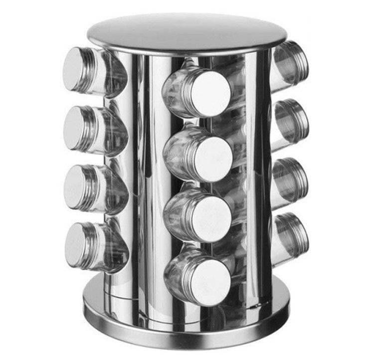 Набір для спецій на підставці Empire 17 пр. Сірий