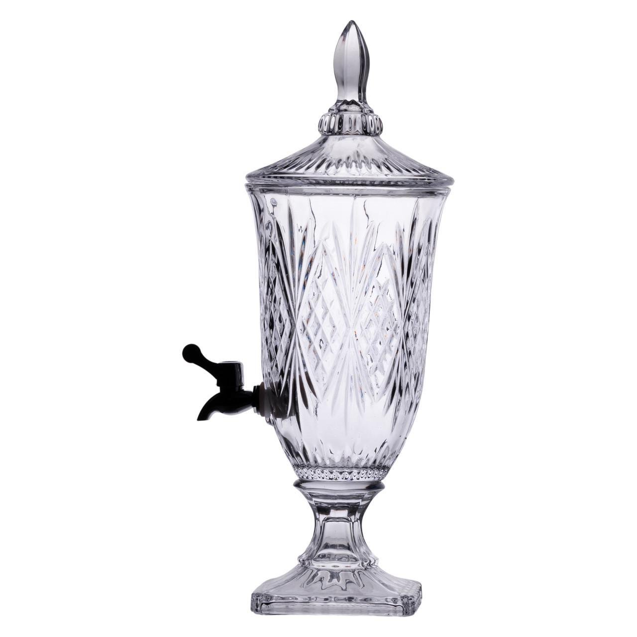 Лимонадница с краном на ножке стеклянная для напитков 2 л 46 см (HP-19-15) - фото 2 Лимонадница с краном на ножке стеклянная для напитков 2 л 46 см (HP-19-15) - фото 2