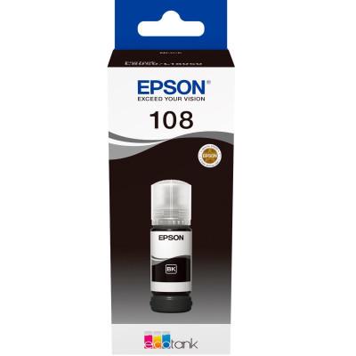 Чорнило для принтера Epson 108 для EcoTank L8050/L18050 70 мл Black (C13T09C14A) - фото 2