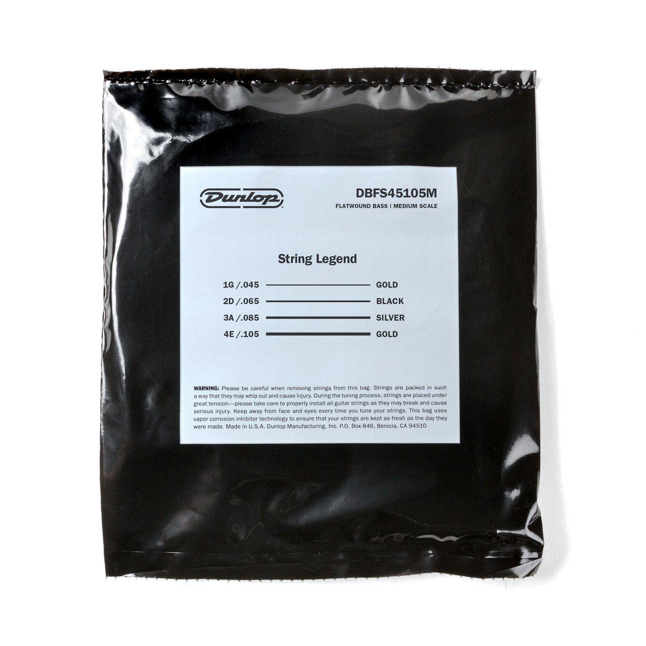 Струны для бас-гитары Dunlop DBFS45105M MD Scale Flatwound Stainless Steel (126927) - фото 3 Струны для бас-гитары Dunlop DBFS45105M MD Scale Flatwound Stainless Steel (126927) - фото 3